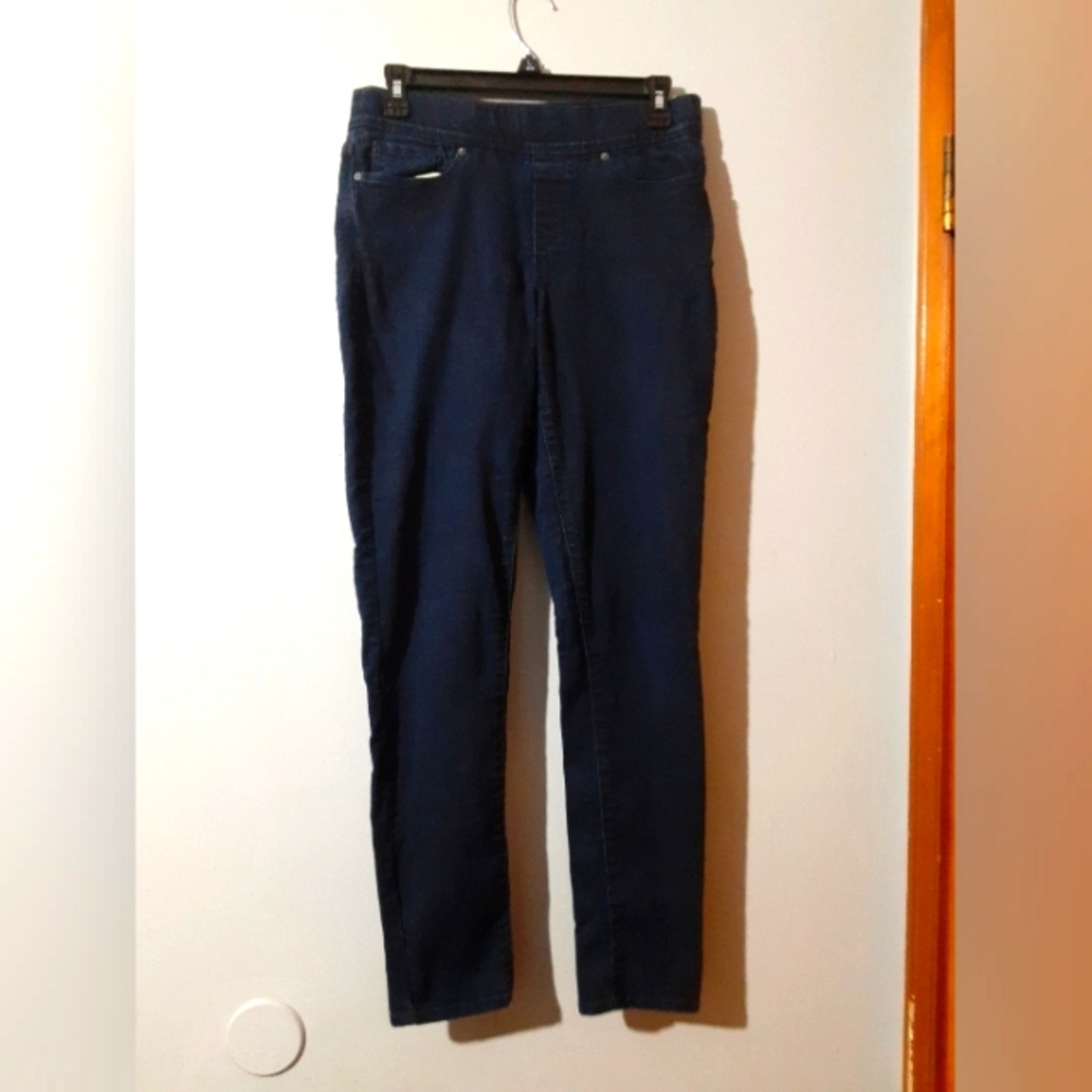 Levi's Jeggings Dark Blue Skinny Women's Size 4 Elastic Waist Casual 27W 32in L